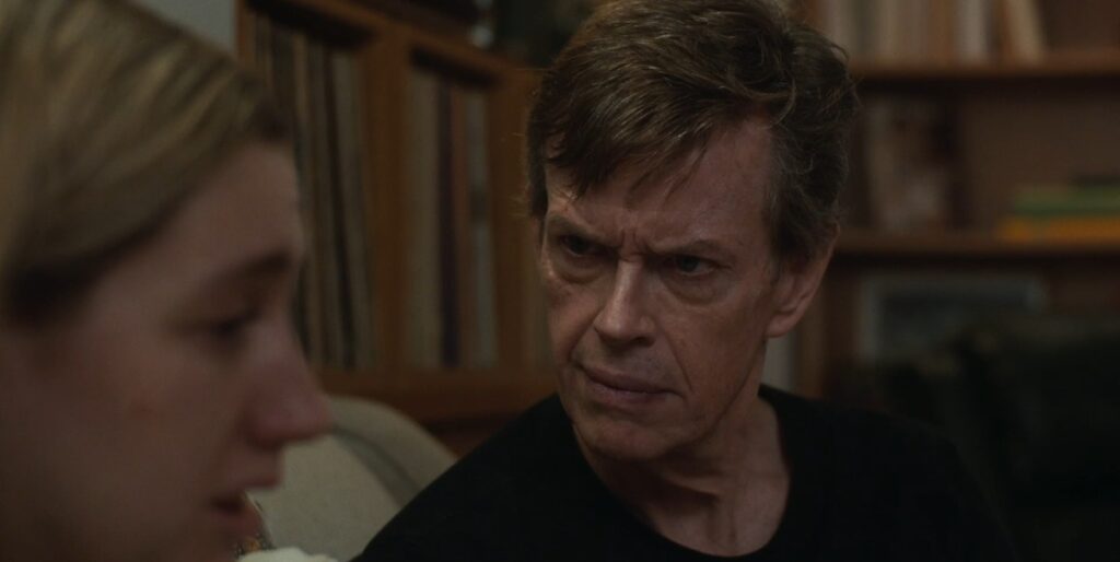 Isabel Hagen and Dylan Baker in a scene from "On a String"