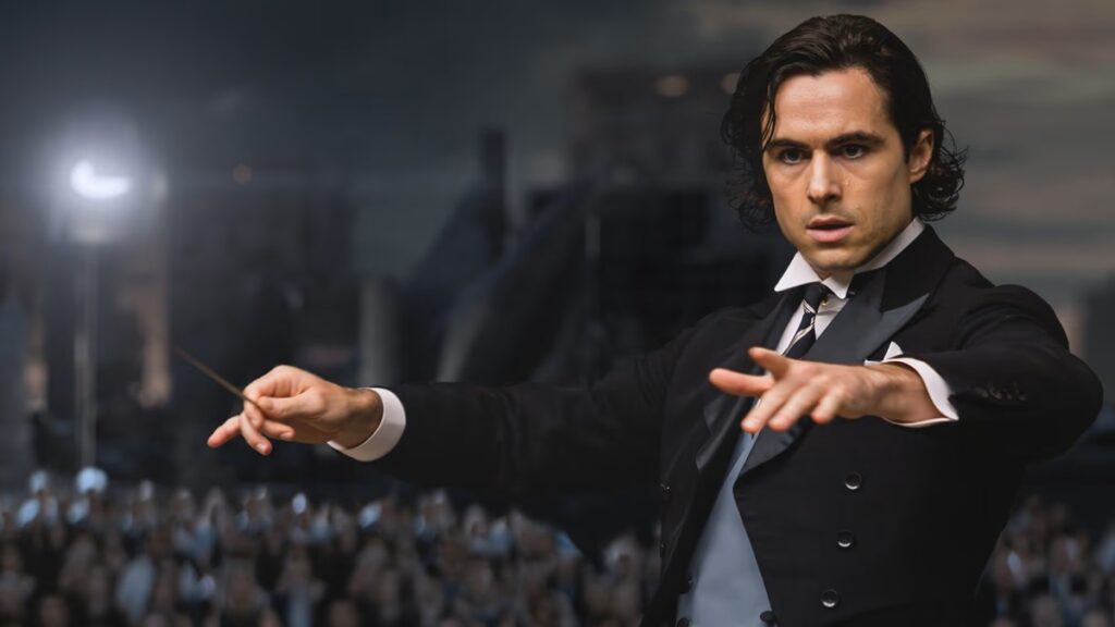 Ben Schnetzer plays a younger Sergiu Celibidache