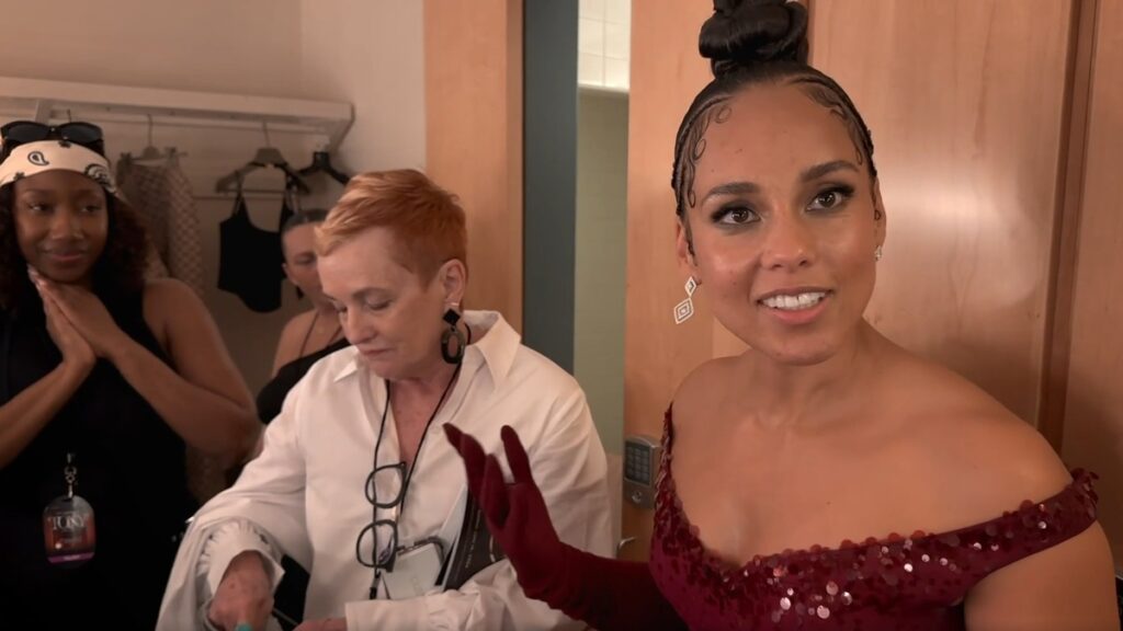 A scene from the documentary film "Alicia Keys: Girl From Hell's Kitchen."