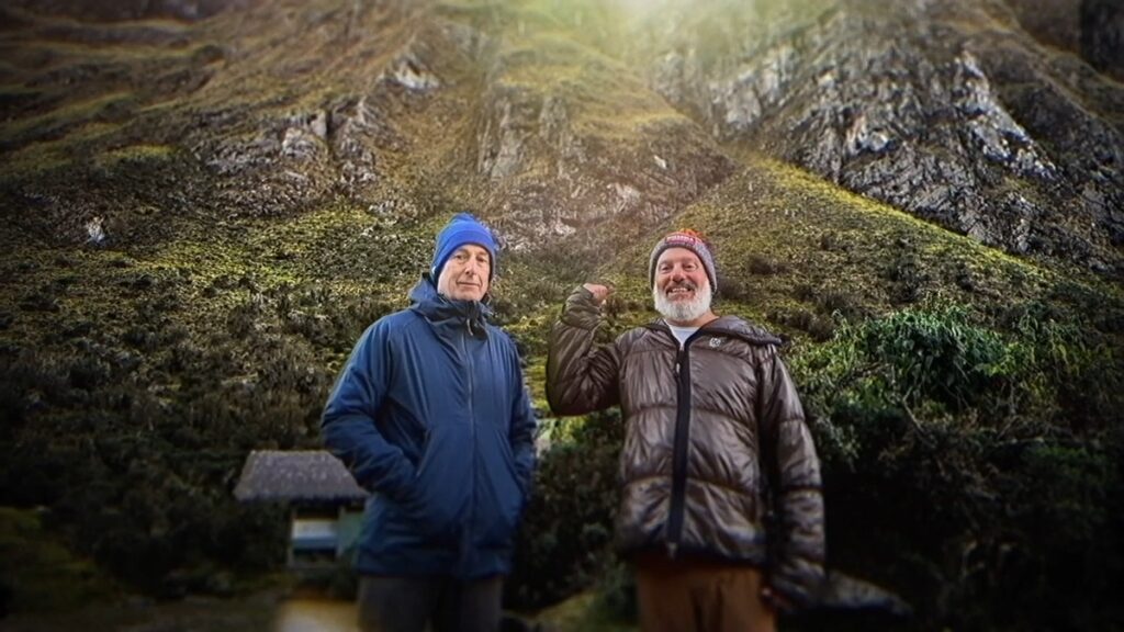 Photo of Bob and David upon completing the hike to the Machu Picchu.