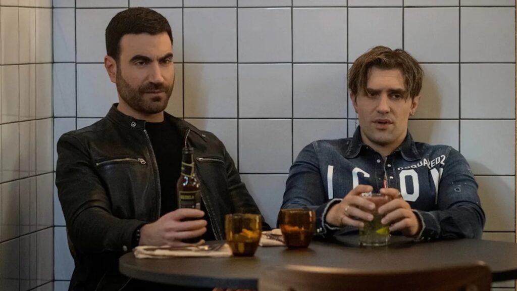 Roy and Jamie bond in a scene from the television series 'Ted Lasso'.