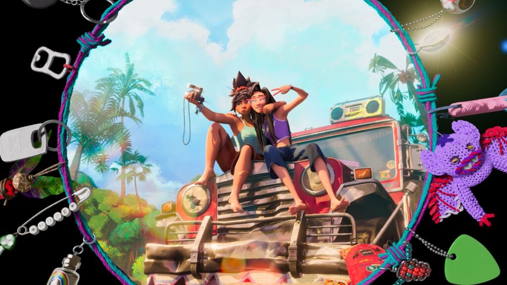 Raissa and Jo pose for a selfie.