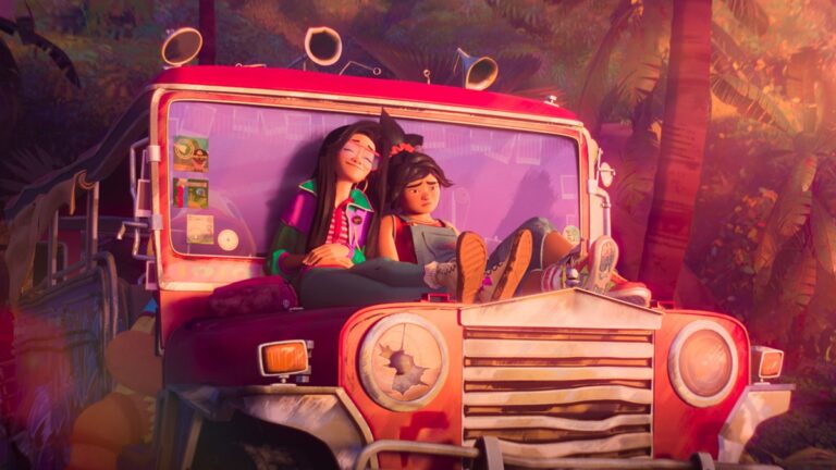 Review: ‘Forgotten Island’ Remembers What Growing Apart Costs Raissa and Jo sit atop an old jeepney in "Forgotten Island."