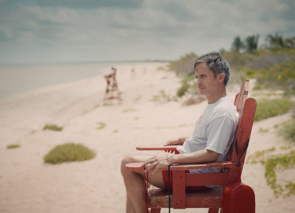 Jorge Salinas and Gael García Bernal in a scene from "Hombre al agua."