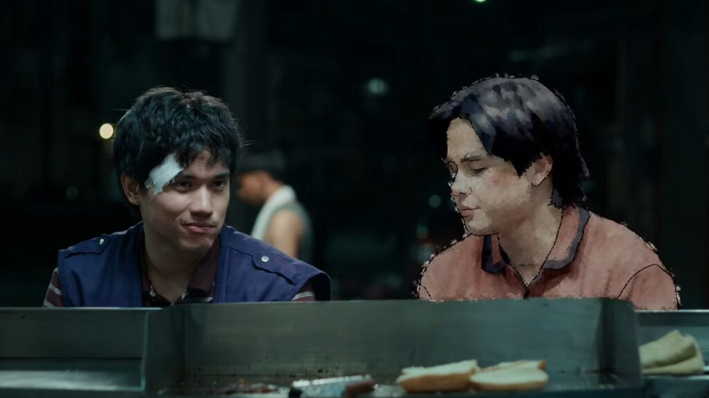 Ian Pangilinan and Khalil Ramos in a scene from "Patay Gutom."
